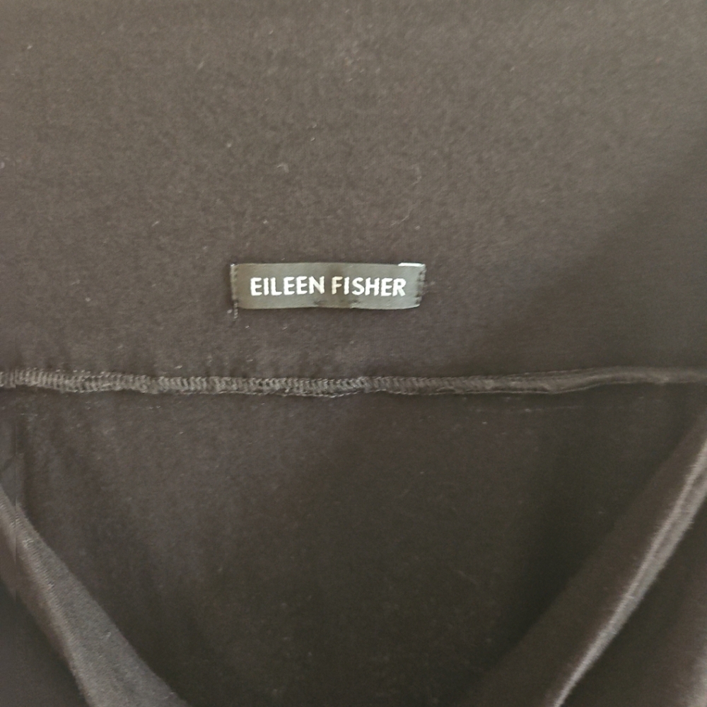 Eileen Fisher Small-Medium Black Viscose Spandex Maxi Skirt Stretch Capsule - Picture 3 of 6